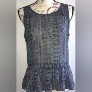 American Eagle Outfitters Purple and Green Shirt